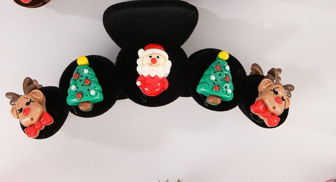Wholesale Christmas Snowman Elk Autumn/Winter Hair Clips
